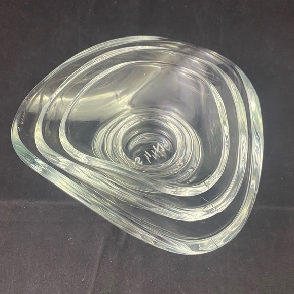 SIN Urch Glass Decorative Nut Candy Bowls Set Of 3 - Picture 2 of 5